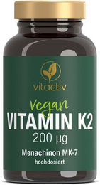 Vitactiv Vitamin K2 MK-7 Tabletten vegan laktosefrei glutenfrei 180 Stück – Bild 1 von 3