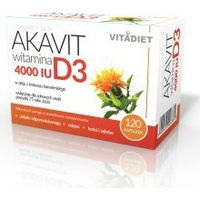 Produktbild von Vitadiet Akavit Vitamin D3 4000 IE Kapseln für Erwachsene 120 Kapseln