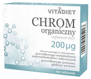 Vitadiet Chrom 200 mcg Tabletten 60 Stück zuckerfrei ohne Zusatzstoffe – Bild 1 von 1