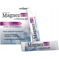 Produktbild von Vitadiet Magnesium Citrat 400 mg mit Vitamin B6 Pulver 14 Beutel