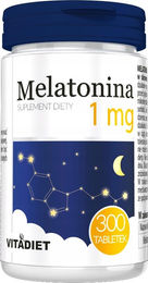 Vitadiet Melatonin 1 mg Tabletten 300 Stück – Bild 1 von 3