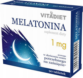 Vitadiet Melatonin 1 mg Tabletten 90 Stück – Bild 1 von 2