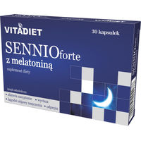 Produktbild von VITADIET Sennio forte mit Melatonin 30 Kapseln