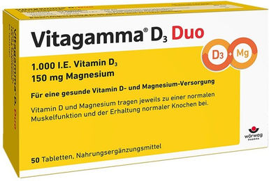 Vitagamma D3 Duo Vitamin D3 1000 IE Tabletten für Frauen – Bild 1 von 1