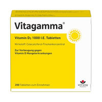 Produktbild von Vitagamma Vitamin D3 1.000 I.E. Tabletten für Kinder, laktosefrei und glutenfrei, 200 Stück