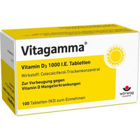 Produktbild von VITAGAMMA Vitamin D3 1000 I.E. Tabletten 100 Stück