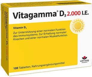 Vitagamma Vitamin D3 2000 IE Tabletten für Schwangere und Stillende – Bild 1 von 1