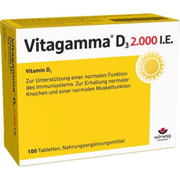 VITAGAMMA Vitamin D3 Tabletten 2000 I.E. 100 Stück – Bild 1 von 1