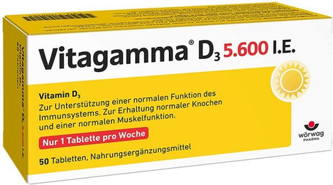 Vitagamma Vitamin D3 Tabletten für Erwachsene 5600 IE – Bild 1 von 1