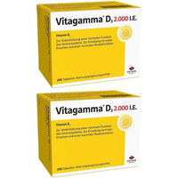 Produktbild von Vitagamma Wörwag Pharma Vitamin D3 2000 IE Tabletten laktosefrei und glutenfrei