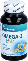 Vitaking Omega 3 Kids 500 mg Kapseln für Kinder 100 Stück – Bild 1 von 1
