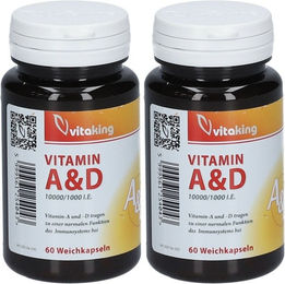 vitaking Vitamin A & D 10.000/1.000 I.E. Kapseln – Bild 1 von 1