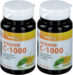 vitaking Vitamin C 1000 mit Bioflavonoiden Ascorbinsäure Tabletten 60 Stück – Bild 1 von 1