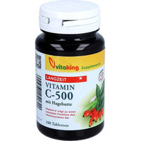 Produktbild von vitaking Vitamin C 500mg Tabletten mit Hagebutte, zuckerfrei, laktosefrei und glutenfrei, 100 Stück