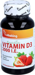 Vitaking Vitamin D3 2000 I.E. Lutschtabletten für Kinder 210 Stück – Bild 1 von 2