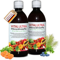 Produktbild von VITAL ULTRA Mikronährstoffkonzentrat aus Obst, Gemüse, pflanzlichen Ölen und Kräuterextrakten als Flüssigkeit für Senioren sowie Schwangere und Stillende
