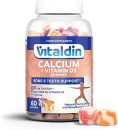 VITALDIN Calcium + Vitamin D3 Gummis glutenfrei für Kinder und Erwachsene 60 Stück – Bild 1 von 2