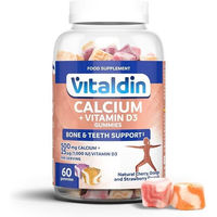 Produktbild von VITALDIN Calcium + Vitamin D3 Gummis glutenfrei für Kinder und Erwachsene 60 Stück