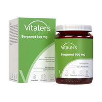 Produktbild von Vitaler's Bergamotte 600 mg Kapseln, 60 Stück, vegan, ohne Zusatzstoffe