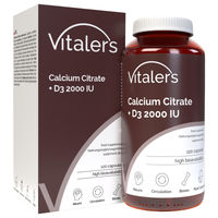 Produktbild von Vitaler's Calcium Citrat 120 mg + Vitamin D3 120 Kapseln vegan ohne Zusatzstoffe