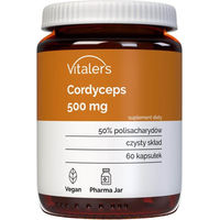 Produktbild von Vitaler's Cordyceps 500 mg Kapseln, 60 Stück, vegan und ohne Zusatzstoffe