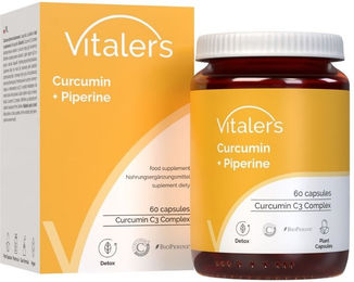 Vitaler’s Curcumin 500 mg mit 5 mg Piperin Extrakt Vegan Kapseln 60 Stück – Bild 1 von 2