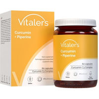 Produktbild von Vitaler’s Curcumin 500 mg mit 5 mg Piperin Extrakt Vegan Kapseln 60 Stück