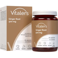 Produktbild von Vitaler's Ingwerwurzel 500 mg Kapseln vegan 60 Stück