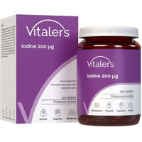 Produktbild von Vitaler's Jod mit Kaliumjodid 200 µg Tabletten für Kinder und Erwachsene 120 Stück