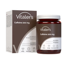 Vitaler's Koffein 200 mg Tabletten vegan 120 Stück – Bild 1 von 2