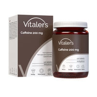 Produktbild von Vitaler's Koffein 200 mg Tabletten vegan 120 Stück