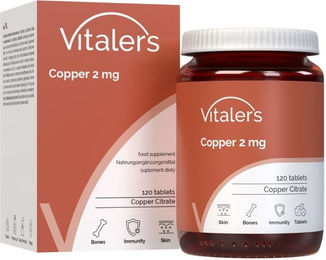 Vitaler's Kupfer 2 mg Tabletten 120 Stück – Bild 1 von 2