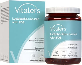 Vitaler's Lactobacillus Gasseri mit FOS Kapseln vegan ohne Zusatzstoffe 60 Stück – Bild 1 von 2