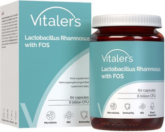 Vitaler's Lactobacillus Rhamnosus mit FOS Kapseln vegan ohne Zusatzstoffe 60 Stück – Bild 1 von 2