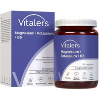 Produktbild von Vitaler's Magnesium Citrat Mineralstoff-Komplex mit Kalium und Vitamin B6 vegan Kapseln für Erwachsene 60 Stück