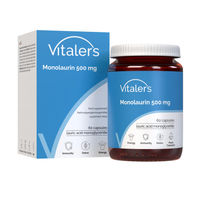 Produktbild von Vitaler's Monolaurin 500 mg Kapseln Vegan ohne Zusatzstoffe 60 Stück