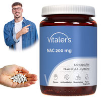 Produktbild von Vitaler's NAC N-Acetyl-L-Cystein 200 mg Kapseln vegan ohne Zusatzstoffe 120 Stück
