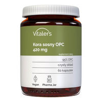 Produktbild von Vitaler's OPC Pinienrinde 420 mg Kapseln 60 Stück vegan ohne Zusatzstoffe