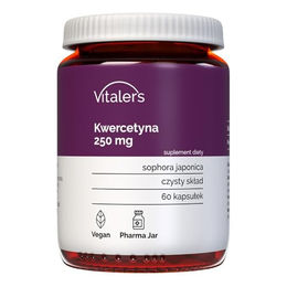 Vitaler's Quercetin 250 mg Kapseln, 60 Stück, vegan, ohne Zusatzstoffe – Bild 1 von 4
