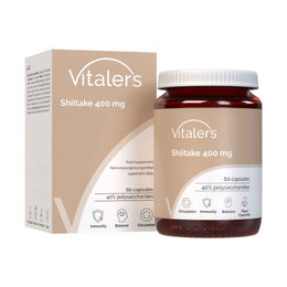 Vitaler's Shiitake 400 mg Kapseln, vegan, ohne Zusatzstoffe, 60 Stück – Bild 1 von 4