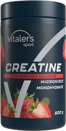 Vitaler's Sport Kreatin Monohydrat Pulver Erdbeere vegan und zuckerfrei 500 g – Bild 1 von 2