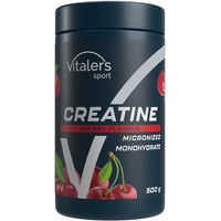 Produktbild von Vitaler's Sport Kreatin Monohydrat Pulver Kirsche vegan und zuckerfrei 500 g