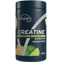 Produktbild von Vitaler's Sport Kreatin Monohydrat Pulver Zitrone-Limette 500 g vegan und zuckerfrei