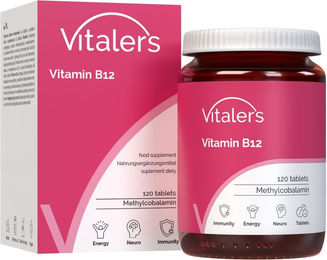 Vitaler's Vitamin B12 100 µg Tabletten vegan für Senioren – Bild 1 von 2