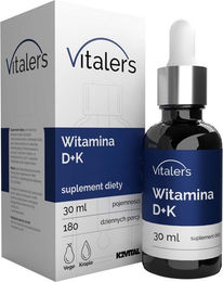Vitaler's Vitamin D3 K2 Tropfen 2000 IE 75 mcg ohne Zusatzstoffe für Kinder und Erwachsene 30 ml – Bild 1 von 4