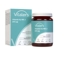 Produktbild von Vitaler's Vitamin K2 MK-7 200 µg Tabletten 120 Stück glutenfrei laktosefrei ohne Gelatine
