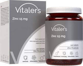 Vitaler’s Zink Picolinat 15 mg Tabletten für Erwachsene 120 Stück – Bild 1 von 2