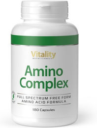 Vitality Nutritionals Amino Complex Full Spectrum EAA Kapseln vegan 180 Stück – Bild 1 von 1