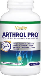 Vitality Nutritionals Arthrol Pro Gelenkvitalstoffe mit Weihrauch Kapseln für Sportler vegetarisch glutenfrei laktosefrei zuckerfrei ohne Zusatzstoffe – Bild 1 von 1