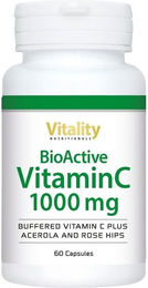 Vitality Nutritionals BioActive Vitamin C 1000 mg Kapseln mit Calciumascorbat 60 Stück – Bild 1 von 1